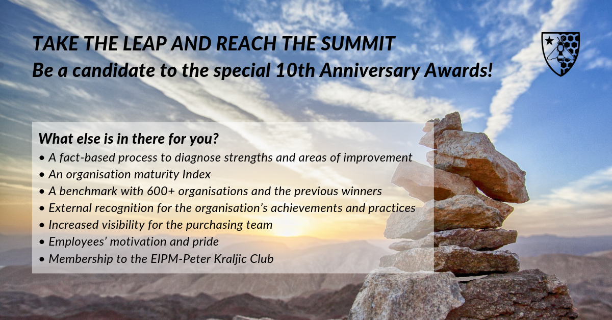Apply today for the 2017 EIPM Peter Kraljic Awards!